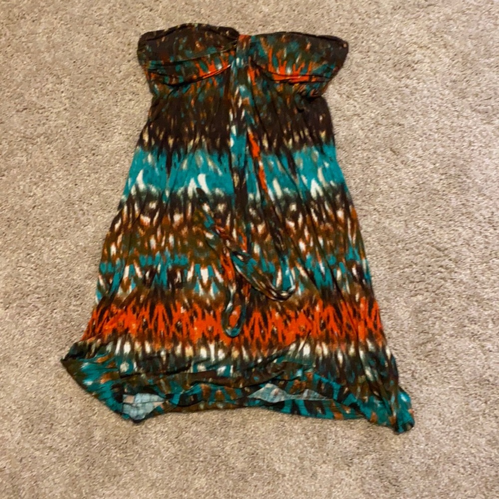 Strapless spring dress